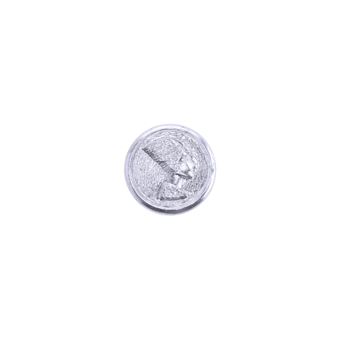 Metalliknööp reljeefse portreega, kannaga, ø18 mm, suurus: 28L