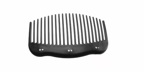 Juuksekammi toorik plastikust, Plastic Hair Comb Base with 6 Eyelets, 10,5 x 6 cm