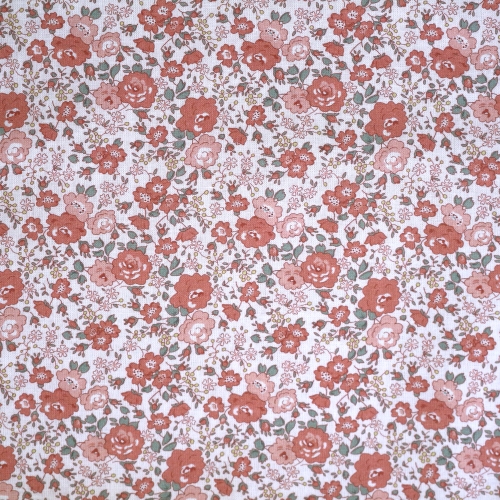 Lillemustriga, puuvillane popliinkangas, 150cm, 7008