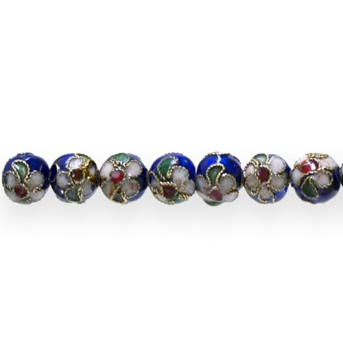 Ümarad Cloisonne metallhelmed 8mm