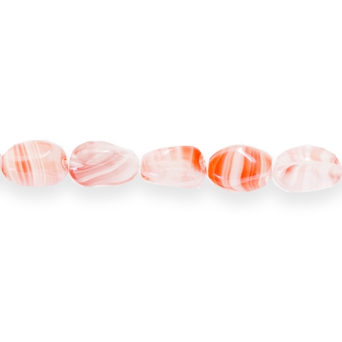 Ovaalne lopergune pikuti läbistatud auguga 9x6mm klaashelmes 