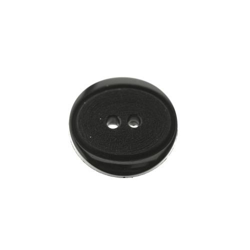 Mati, reljeefse ovaaliga, kahe auguga plastiknööp, 22mm/34L