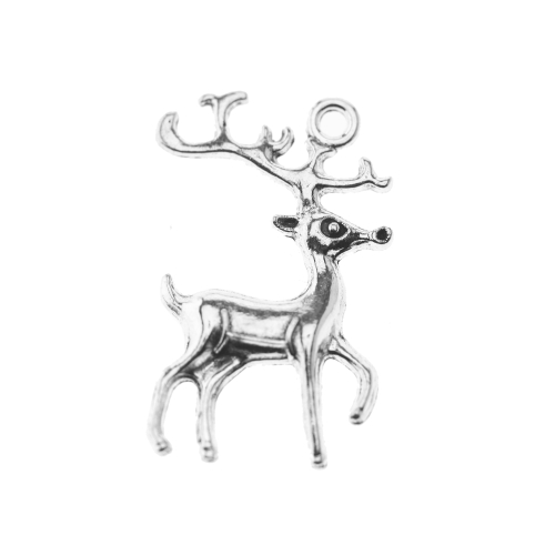 Hirvekujuline, metallist riputis aasaga, 22,5 x 36,5 x 3mm