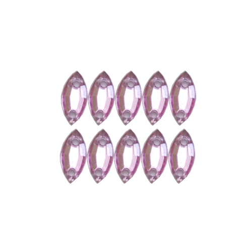 Lehekujulised dekoratiivkristallid 9x5mm 10tk