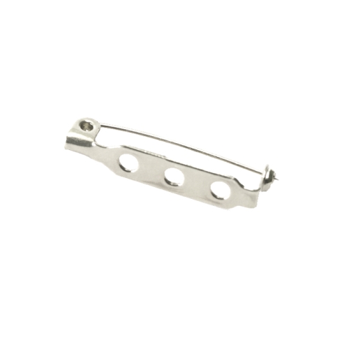 3-Eyelet Pin-On Brooch Base / 25mm