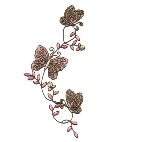 Liblikatega ornamentikaunistus 22x7cm