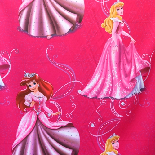 Pimendav kardinakangas Disney multifilmide printsesside Aurora ja Arieliga 150 cm, 32410-39