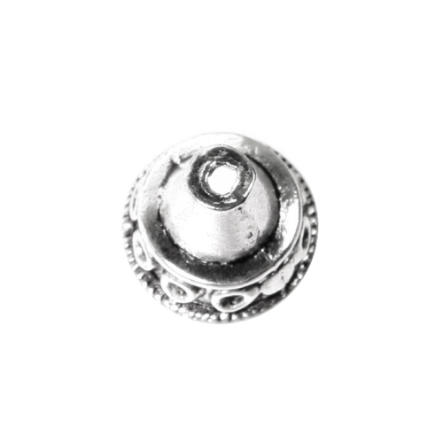 Koonusekujuline, reljeefse mustriga pärlikübar, Bead Cup, 13 x 12mm