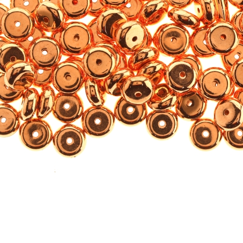 Ümar lapik riputis/helmes CCB plastikust 8 x 4mm