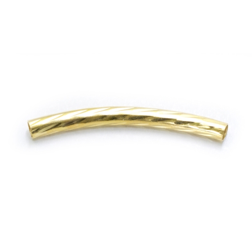 Curved Spacer Tube with Texutred Pattern / 30 x 3mm