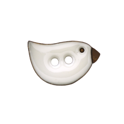 Naturaalne kookosnööp linnukujuline, kahe auguga 25x15mm, 40L