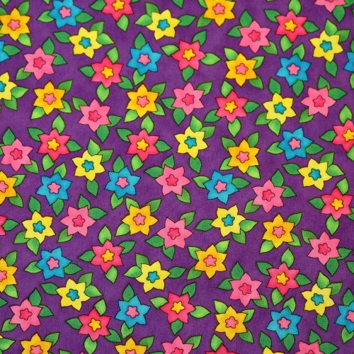 Puuvillane kangas, lillemustriga ( petal pushes), 110cm, 22003