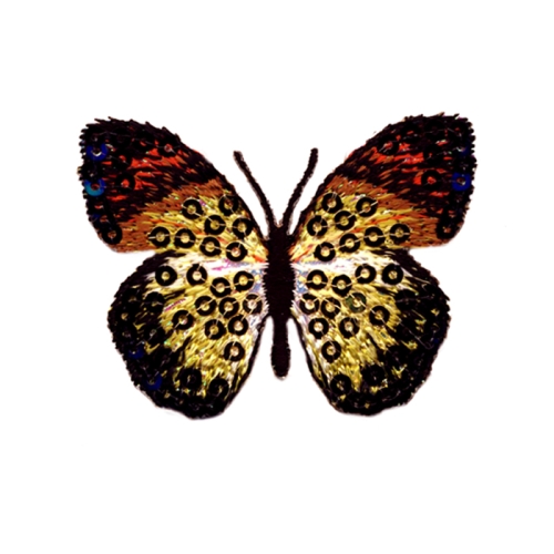 Triigitav Aplikatsioon sädelev litritega liblikas 5,5x4,5cm
