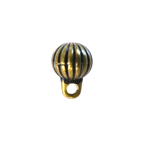 Reljeefse mustriga, ümar, kannaga, metallnööp, 10mm, 16L