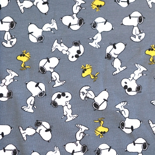 Puuvillane trikookangas, Snoopy Jersey digital, 152cm, 212.133