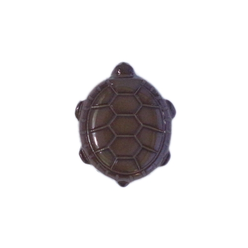 Kilpkonna kujuline kannaga plastiknööp, 18x12mm/28L