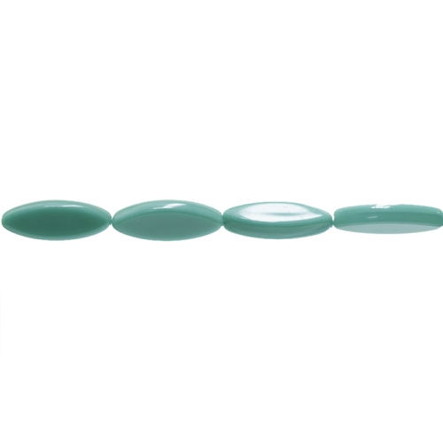 Ovaalne tahuline lapik pikuti keskelt auguga klaashelmes 20x8mm 