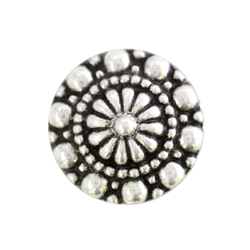 Metallnööp reljeefse ornamendimustriga 40mm
