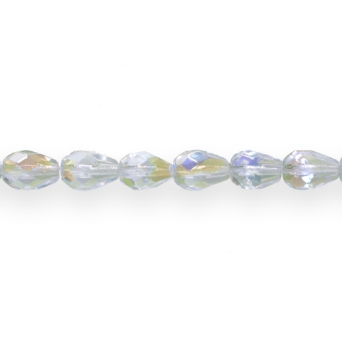 Tilgakujuline pikuti läbistatud (Jablonex) 10x7mm tahuline klaashelmes