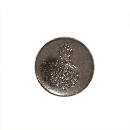Metallist, reljeefse vapimustriga, kannaga nööp 23mm, 36L