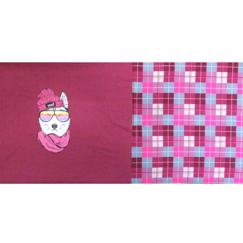 Mütsiga koerake (Woof), trikotaažist kupong, 65 cm x 150 cm, 132.052-001