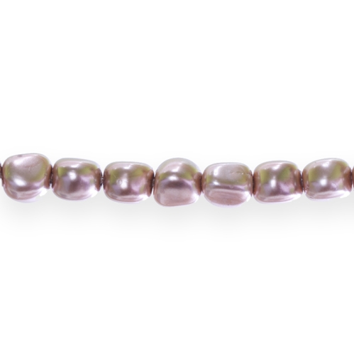 Lopergune pärlmutter 7x6mm klaashelmes