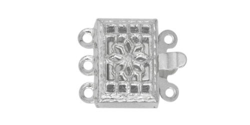 Karpkinnis kandiline antiikse mustriga 3 aasaga, 10 x 8mm