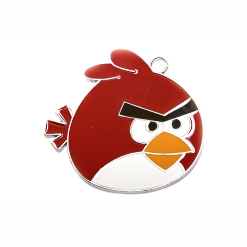 "Tige Tibu/ Angry Birds" metallist, värviline riputis aasaga / 50 x 50mm