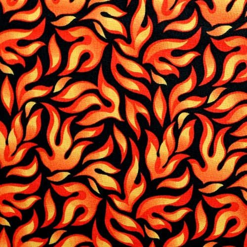 Leekidega (Flames) puuvillane kangas, sarjast Lewis &amp; Irene, 110cm, A235