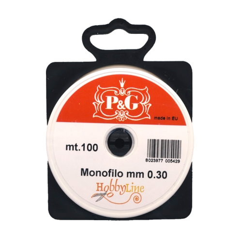 Tamiil ehete valmistamiseks, Monofilament Cord, 0.3 mm; 100m (P&amp;G, Hobbyline)