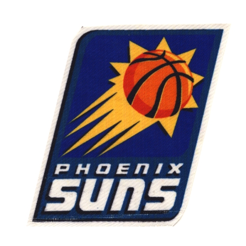 Triigitav Aplikatsioon; Korvpalliteemaline vapp "Phoenix Suns", Embroidered Iron-On Patch, 7x5,5 cm