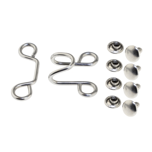 Õmmeldavad või needitavad pronksist haagid ja vastused, 27 mm x 23 mm