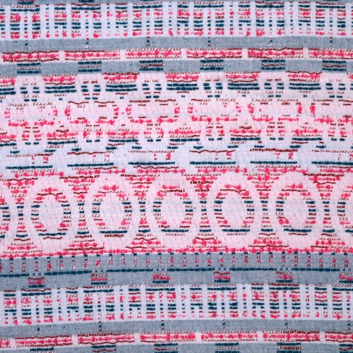 Hõbeniitide ja ornamendimustriga, viskoosisegu kangas, 150cm, 11482, Soodushind!
