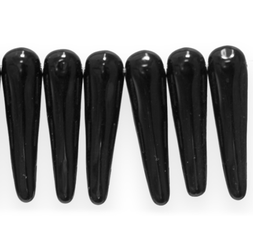 Sarvekujuline, ülalt risti läbistatud, triibutatud 25x7mm klaashelmes (Jablonex)