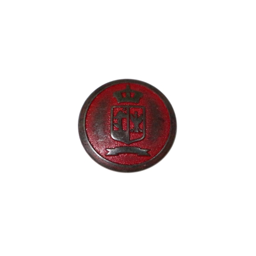 Vapimustriga, kumer kannaga metallnööp, 18mm, 28L