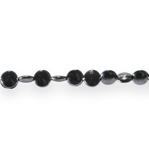 Ümarad, lapikud metallilaadsed plastikhelmed 6x2,5mm