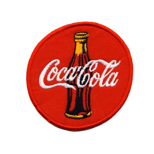Triigitav aplikatsioon; Coca Cola logo 7 cm