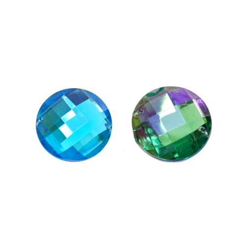 Ümarad tahulised plastikust dekoratiivkivid, 25 mm, 2 tk pakis
