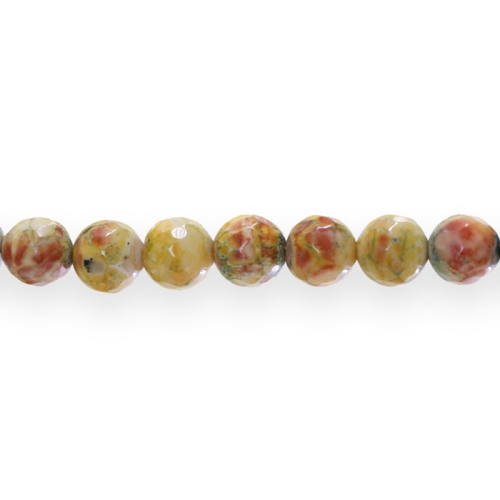 Ümarad tahulised ahhaadist helmed, 8,5mm