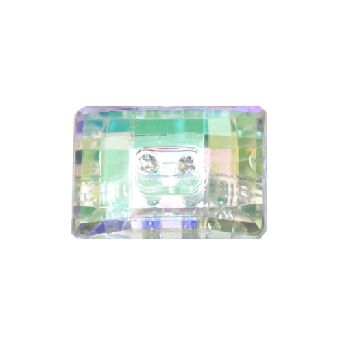 Ristkülikukujuline kristallilaadne akrüülnööp 18x13mm, 28L