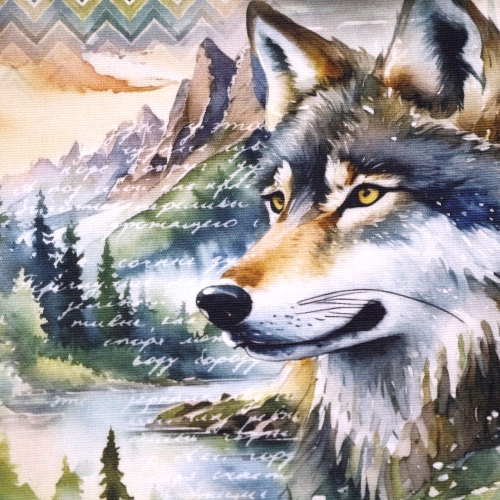 Huntidega, maaliline, puuvillane tugevam kangas (Cotton Canvas) 150cm, 24042
