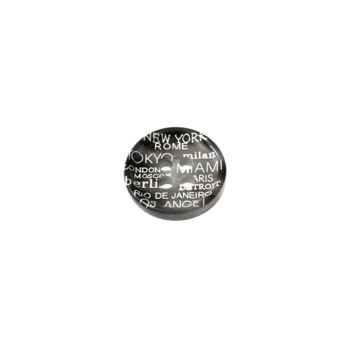 Kõrge servaga, linnanimedega, nelja auguga plastiknööp, 15mm, 24L