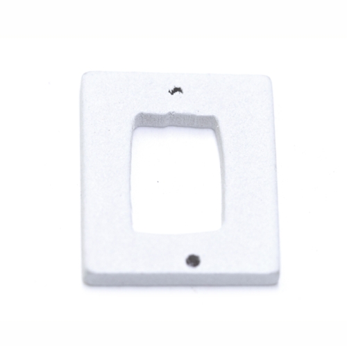 Erivärvilised kandilised raamkujulised puitripatsid, 30 × 25 × 2 mm
