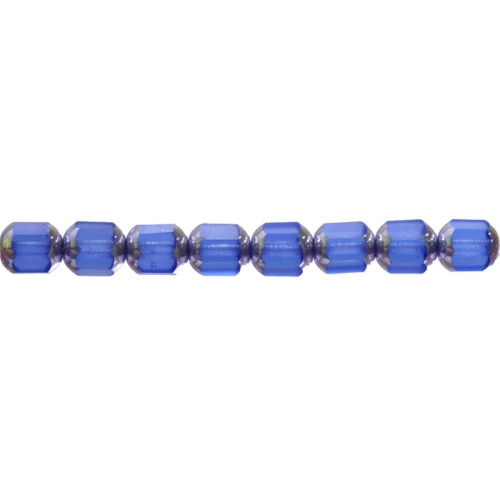Piklik tahuline, otstest ühevärviline või otstest metallik värvi (Jablonex) 8x6mm klaashelmes