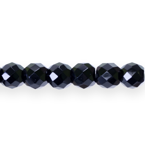 Ümar tahuline klaashelmes suure 4mm-auguga, Jablonex Tšehhi, 10mm