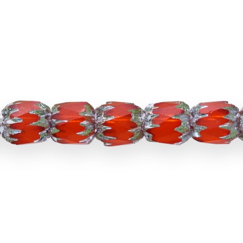 Torujas kuldse reljeefse mustriga 8mm klaashelmes 