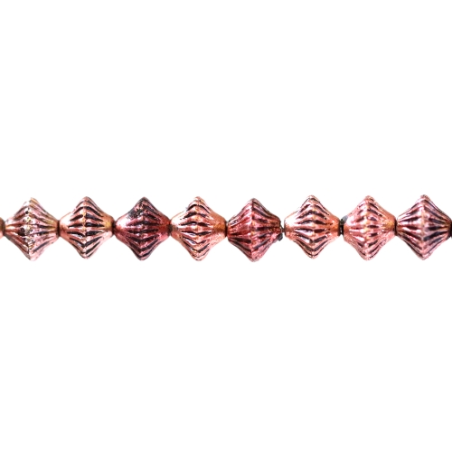 Rondellikujuline, graveeritud mustriga riputis/helmes CCB plastikust 7 x 6mm