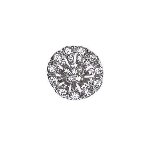 Väärikas, klaaskristalliga, metallist, kannaga pidulik nööp 20mm, 32L