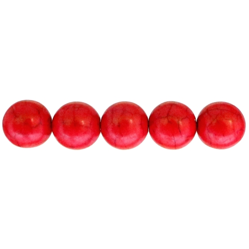 Ümarad, värvilised, kerge maalitud mustriga klaashelmed, 14mm