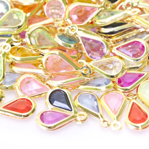 Plastic Tear Drop Charm; 10pc / 13 x 6mm